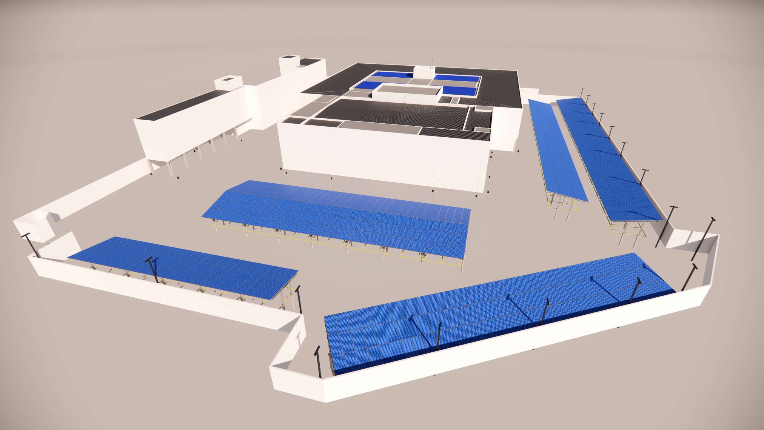 Projeto Fotovoltaico — Estacionamento Coberto